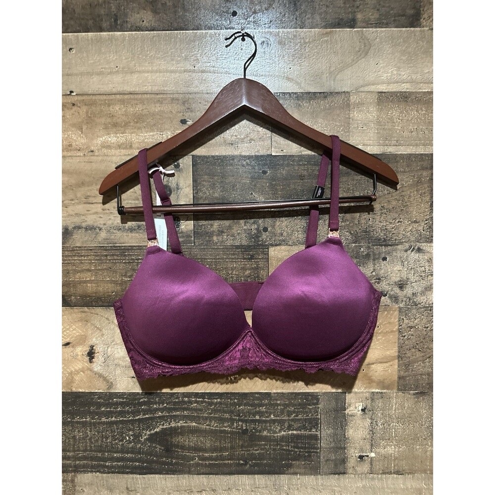 Victoria's Secret Body by Victoria Nursing Bra 38DD Purple Wireless Maternity
